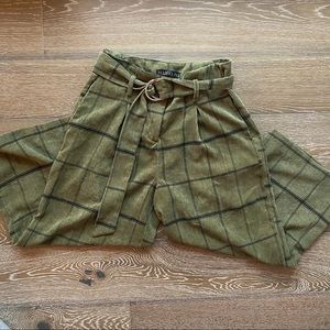 Potter’s Pot Plaid Corduroy Wide Leg Pants